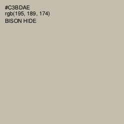 #C3BDAE - Bison Hide Color Image